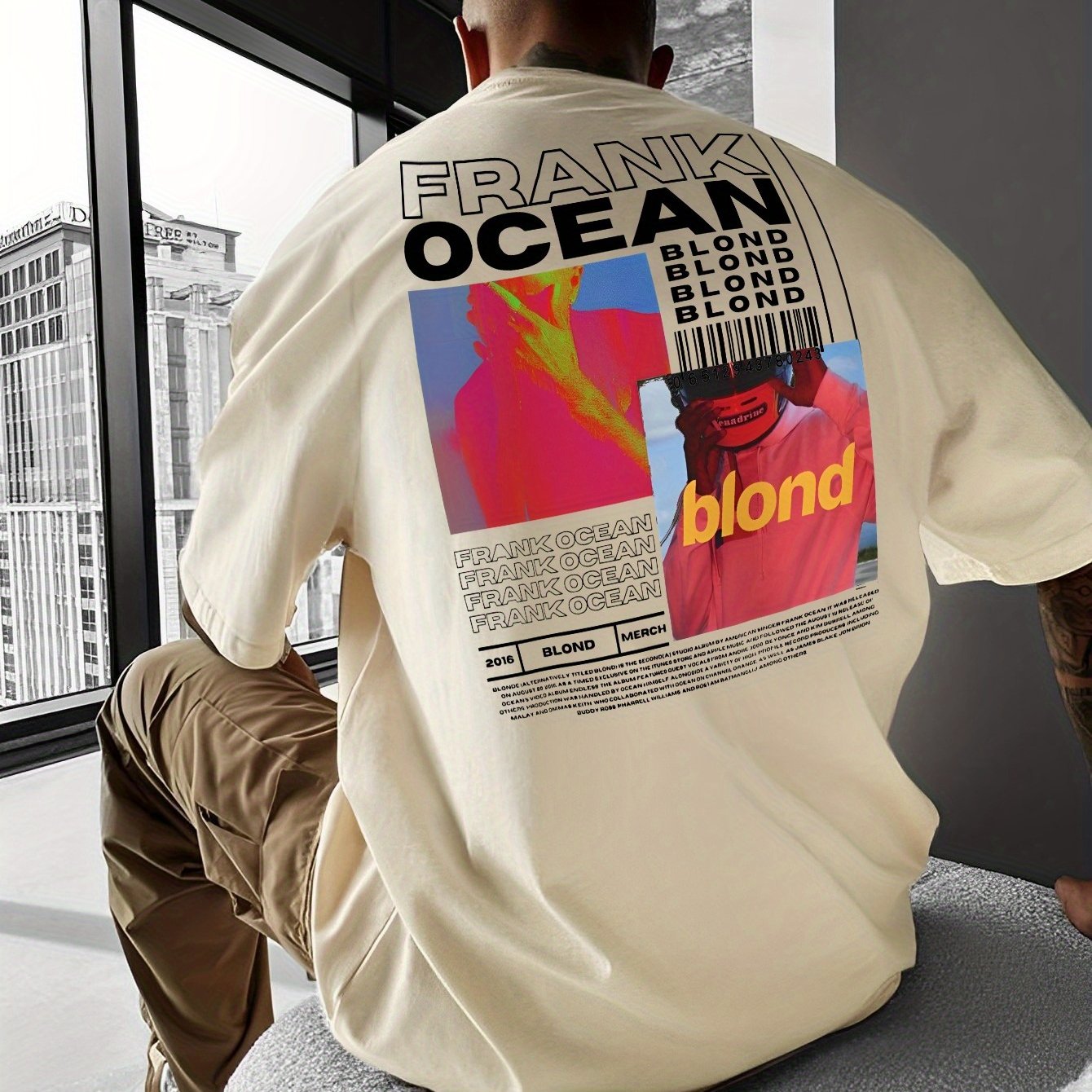 FRANK OCEAN Print Tee Shirt, Tees for Men, Casual Short Sleeve T-shirt for Summer