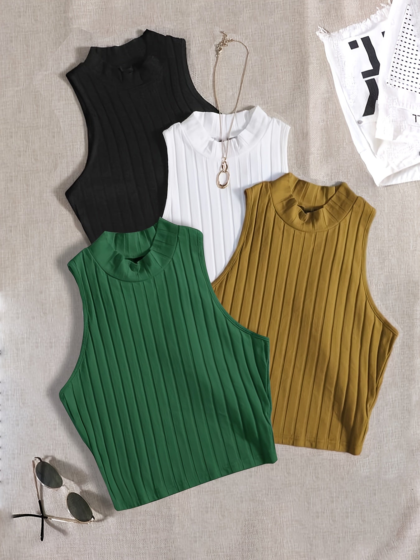 Four-piece Tank Top Set