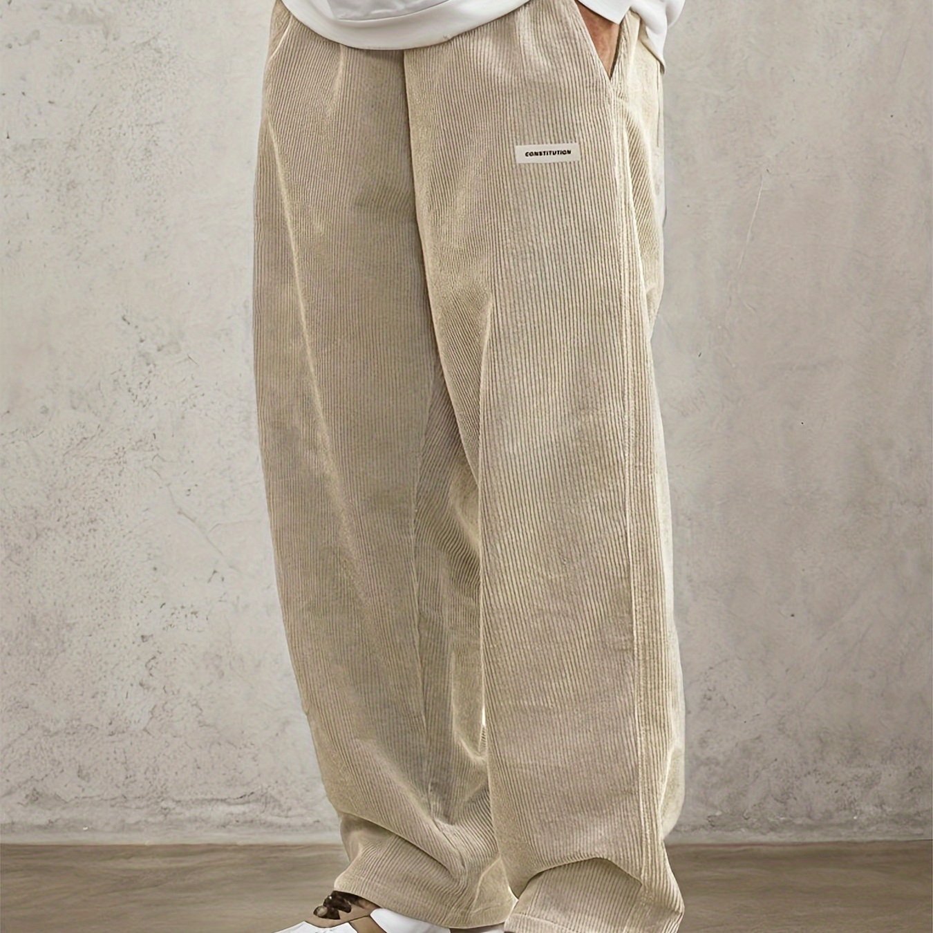 Authentic Men's Loose Fit Corduroy Casual Pants