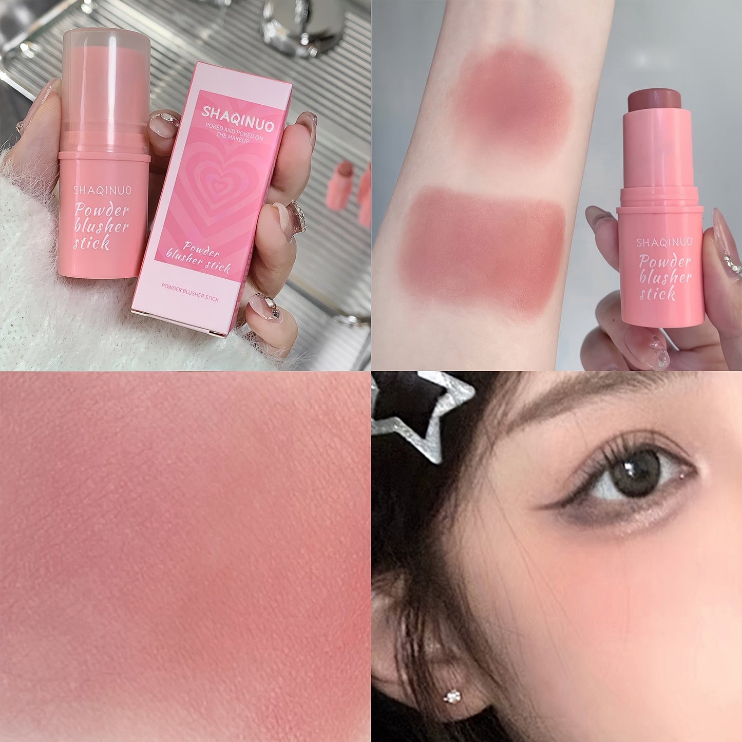 3pcs Radiant Glow 3-in-1 Blush Stick - Waterproof