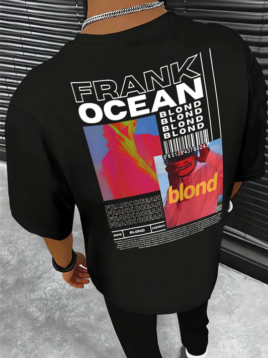 FRANK OCEAN Print Tee Shirt, Tees for Men, Casual Short Sleeve T-shirt for Summer