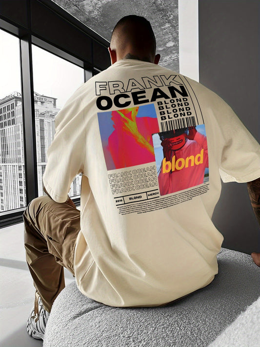 FRANK OCEAN Print Tee Shirt, Tees for Men, Casual Short Sleeve T-shirt for Summer