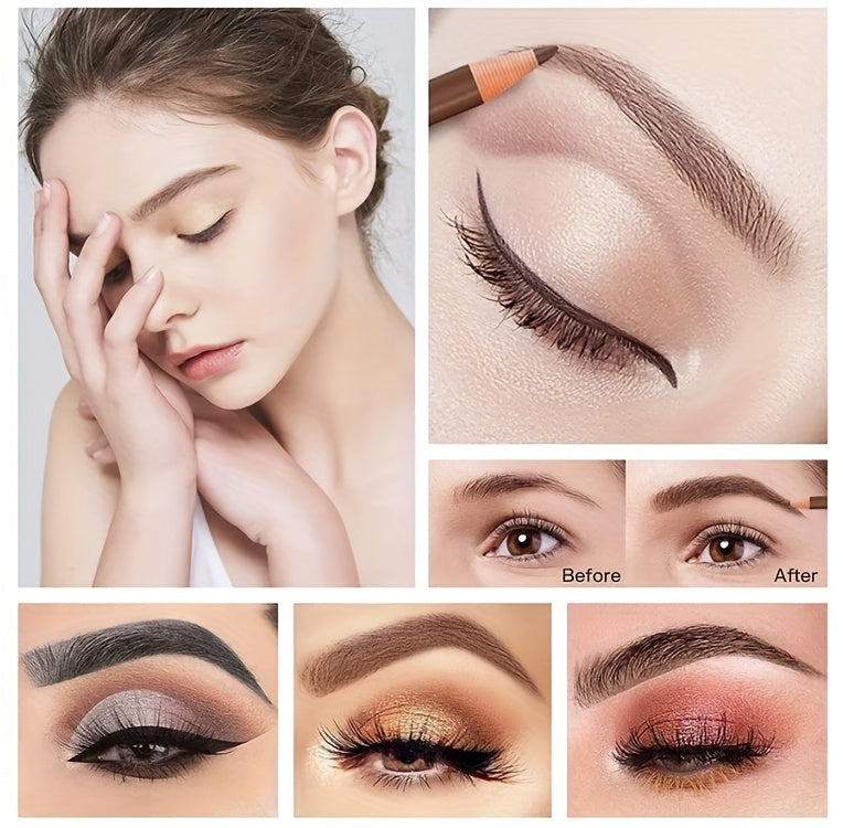 3pcs Waterproof & Sweatproof Eyebrow Pencils