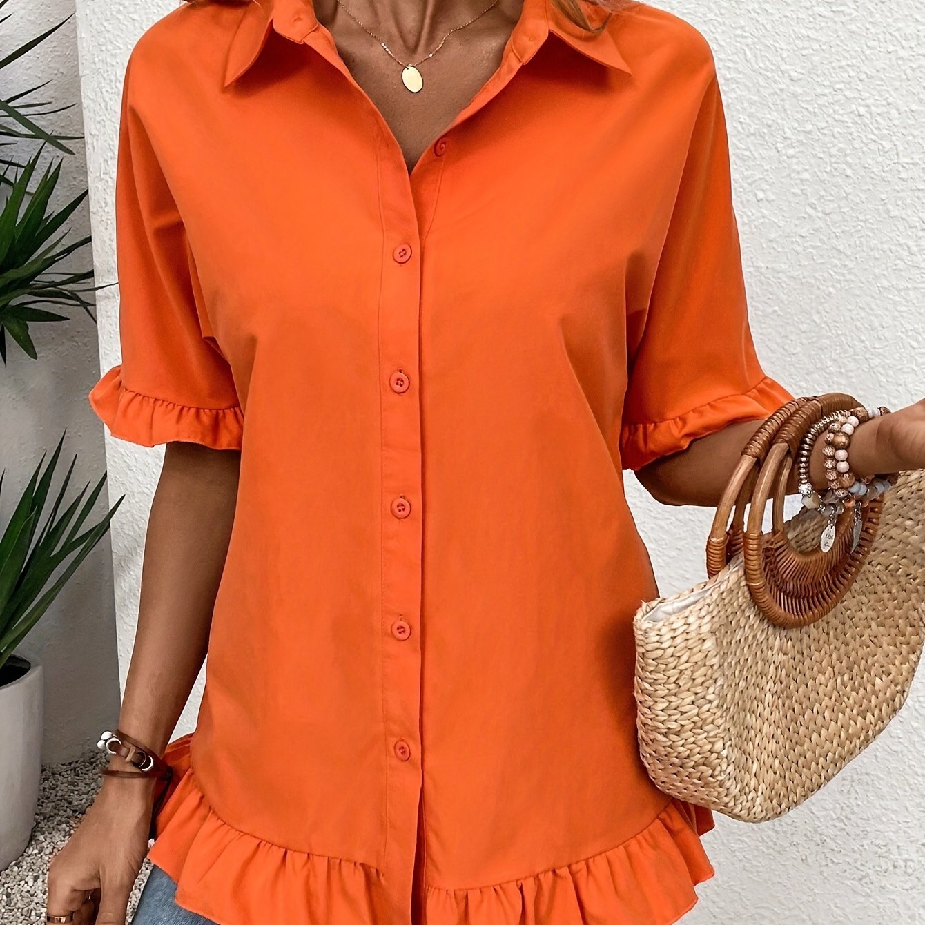 Elegant Polyester Blouse for Women