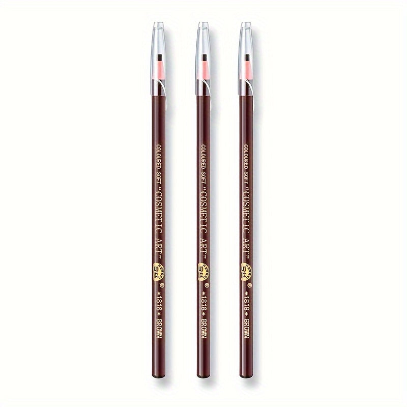 3pcs Waterproof & Sweatproof Eyebrow Pencils