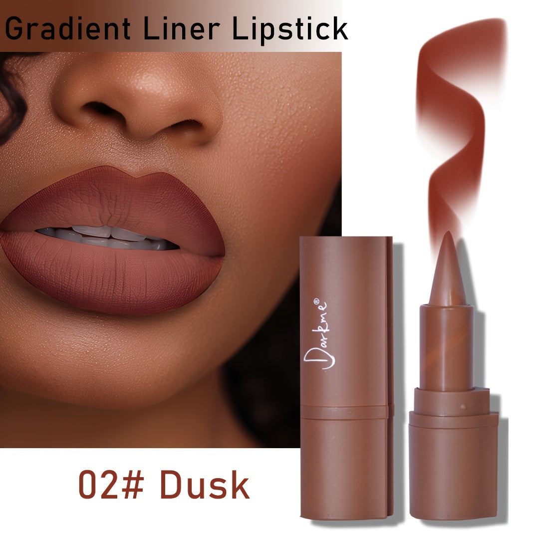 Darkme 2-in-1 Lip Liner and Lipstick, Matte Finish, Waterproof