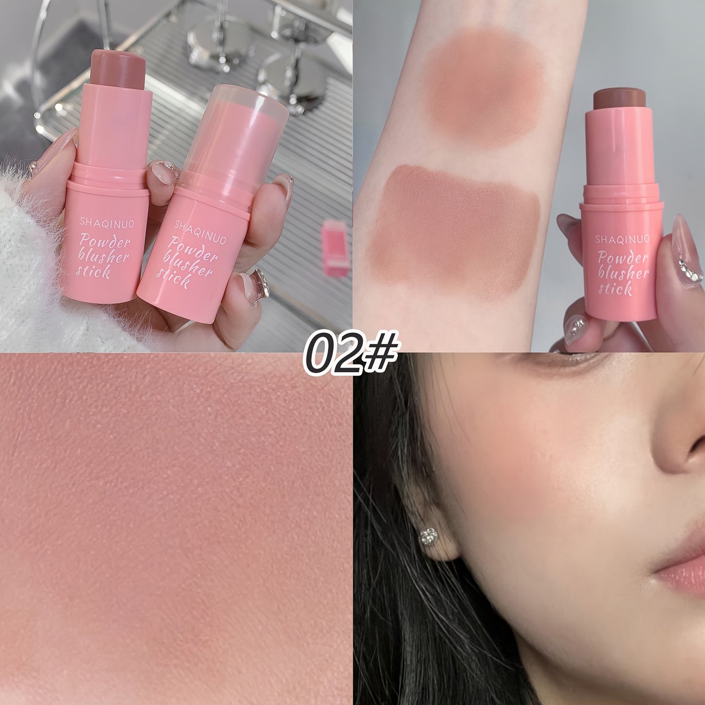 3pcs Radiant Glow 3-in-1 Blush Stick - Waterproof