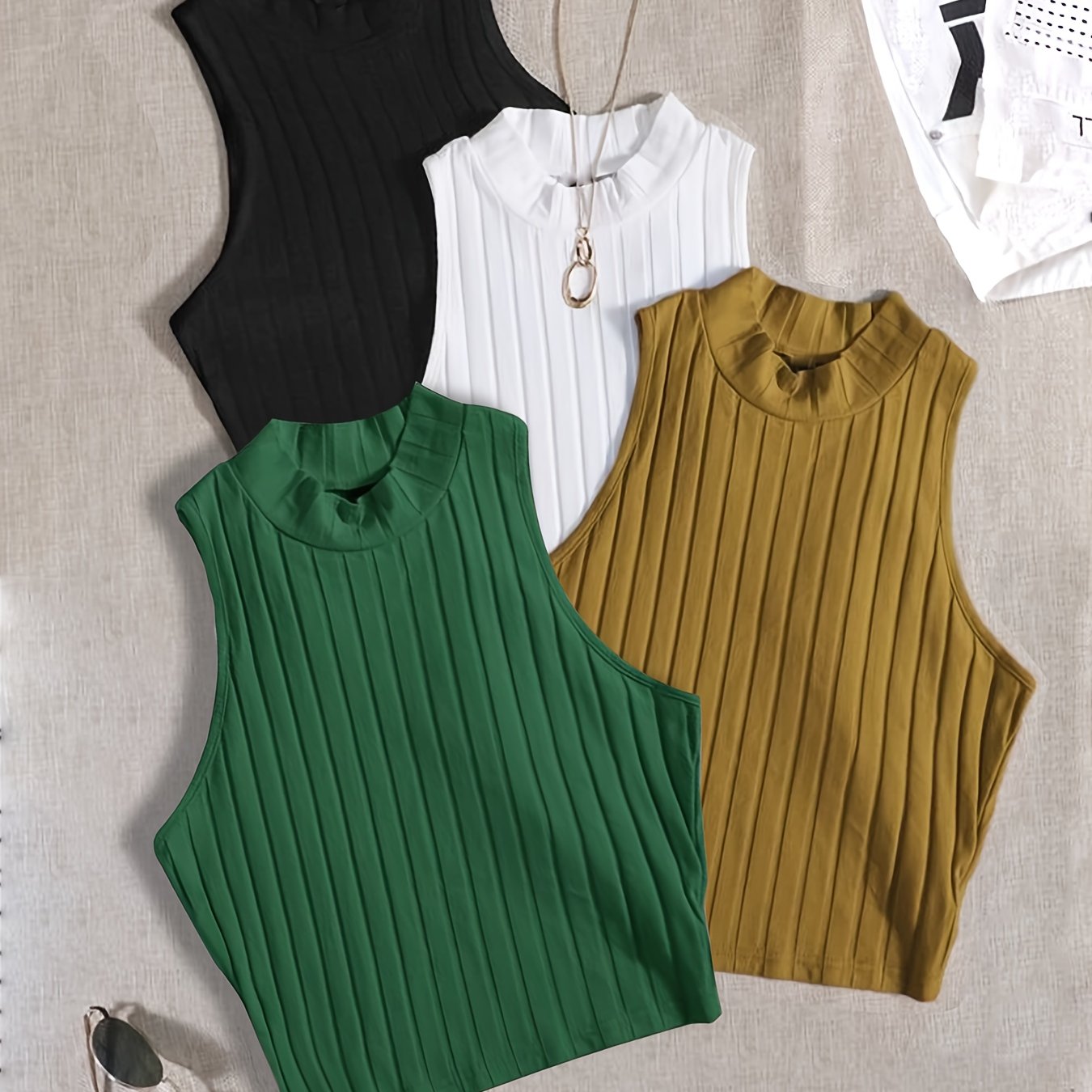 Four-piece Tank Top Set