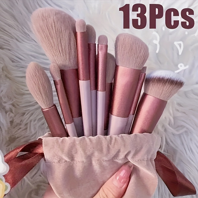 13pcs Makeup Brush Set Beauty Tools Women'S Soft Makeup Brush Set