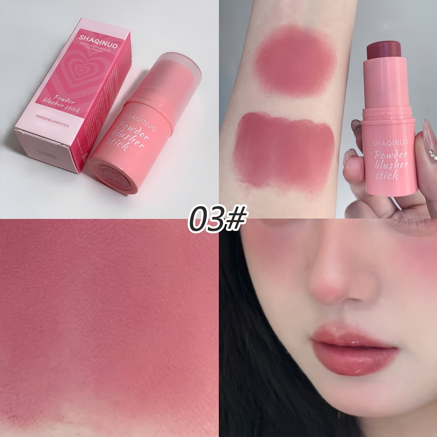 3pcs Radiant Glow 3-in-1 Blush Stick - Waterproof