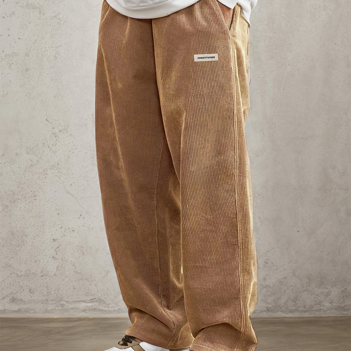 Authentic Men's Loose Fit Corduroy Casual Pants