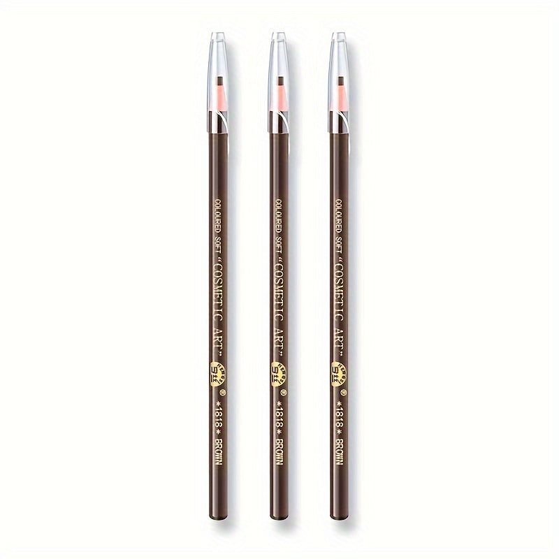 3pcs Waterproof & Sweatproof Eyebrow Pencils