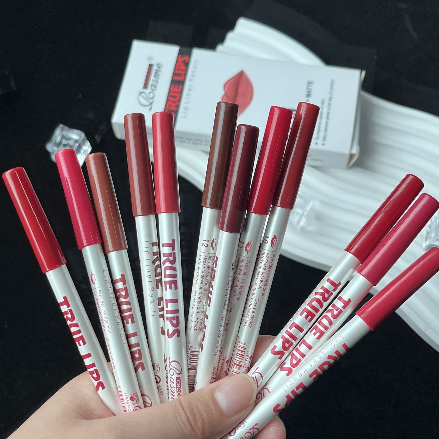 Long-Lasting 12pcs Matte Lip Liner Pencil Set