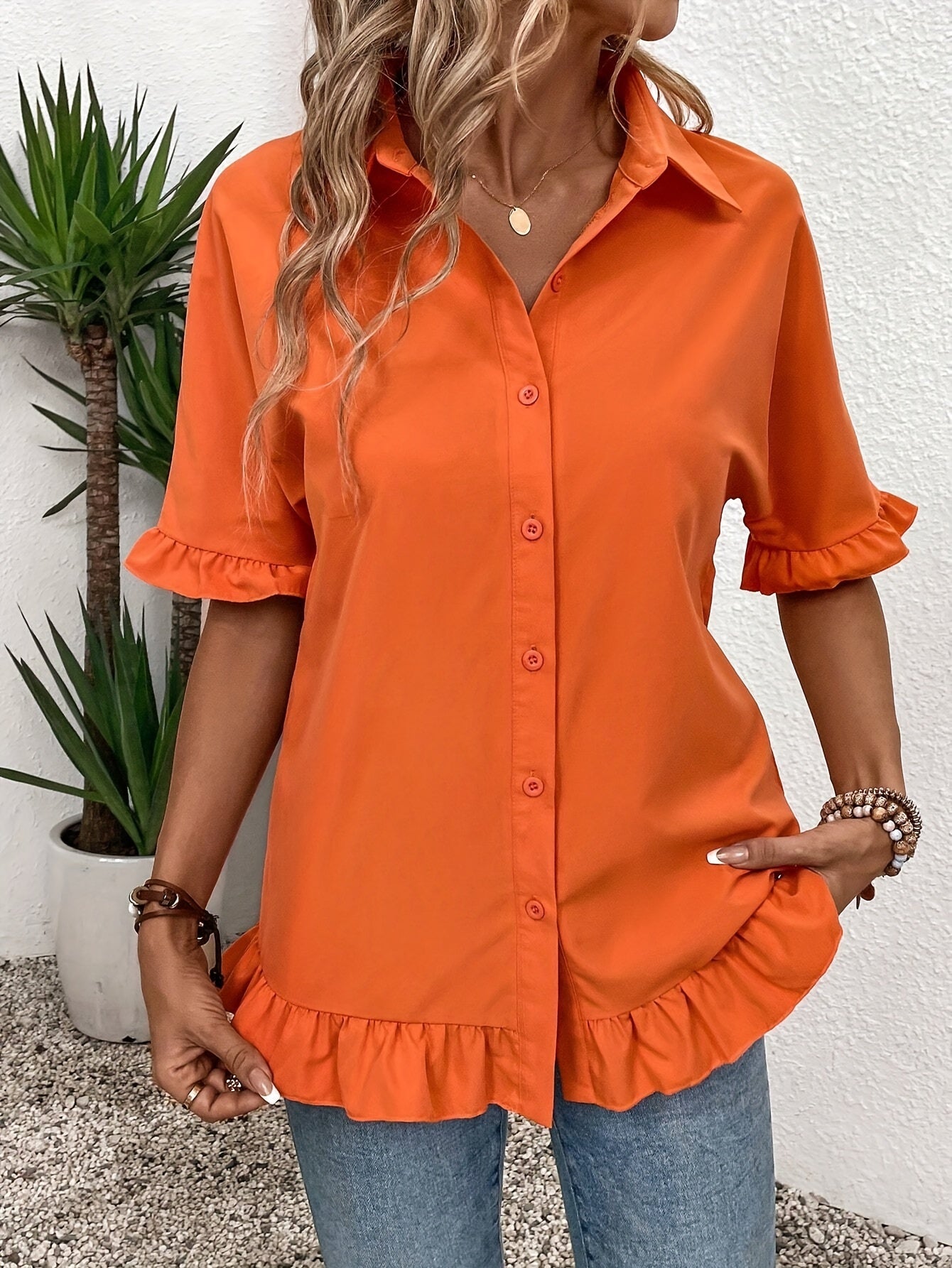 Elegant Polyester Blouse for Women