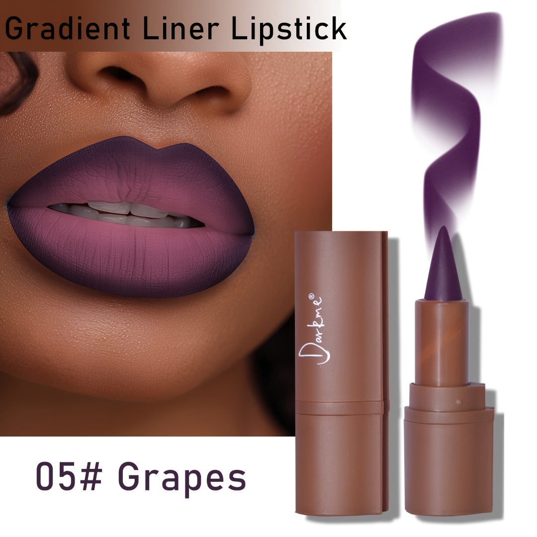 Darkme 2-in-1 Lip Liner and Lipstick, Matte Finish, Waterproof